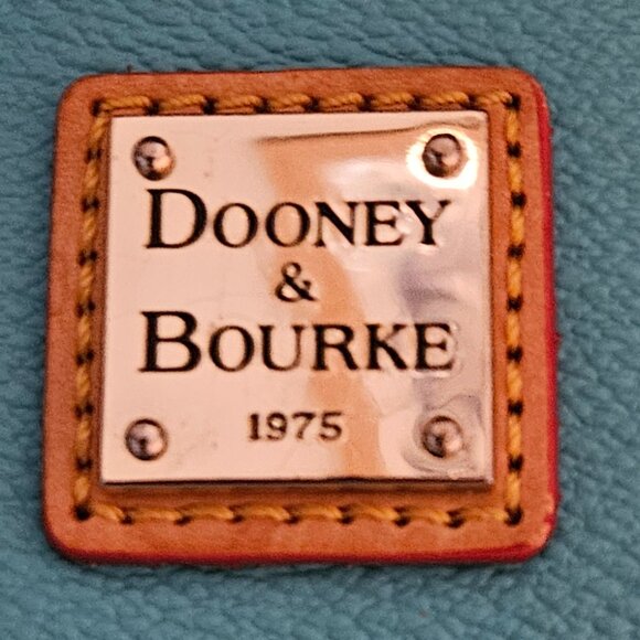 DOONEY & BOURKE Carley Daniela Sea Foam Blue Leather Satchel/Top Handle Bag - Picture 4 of 13